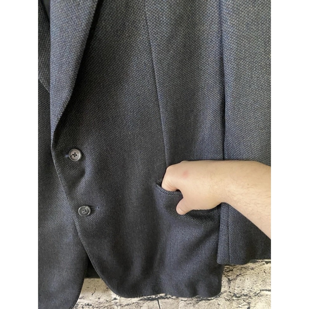 Syd Jerome Blazer‎ Mens 42R Gray Blue Wool Made in Italy Zegna Cloth Sport Coat - Picture 5 of 16